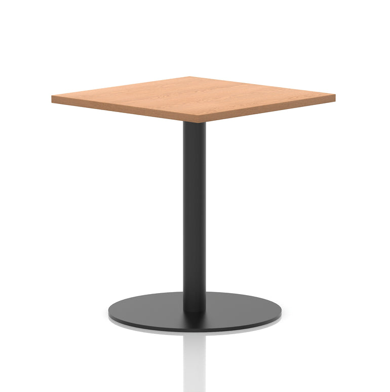 Italia Square Poseur Table Black Leg