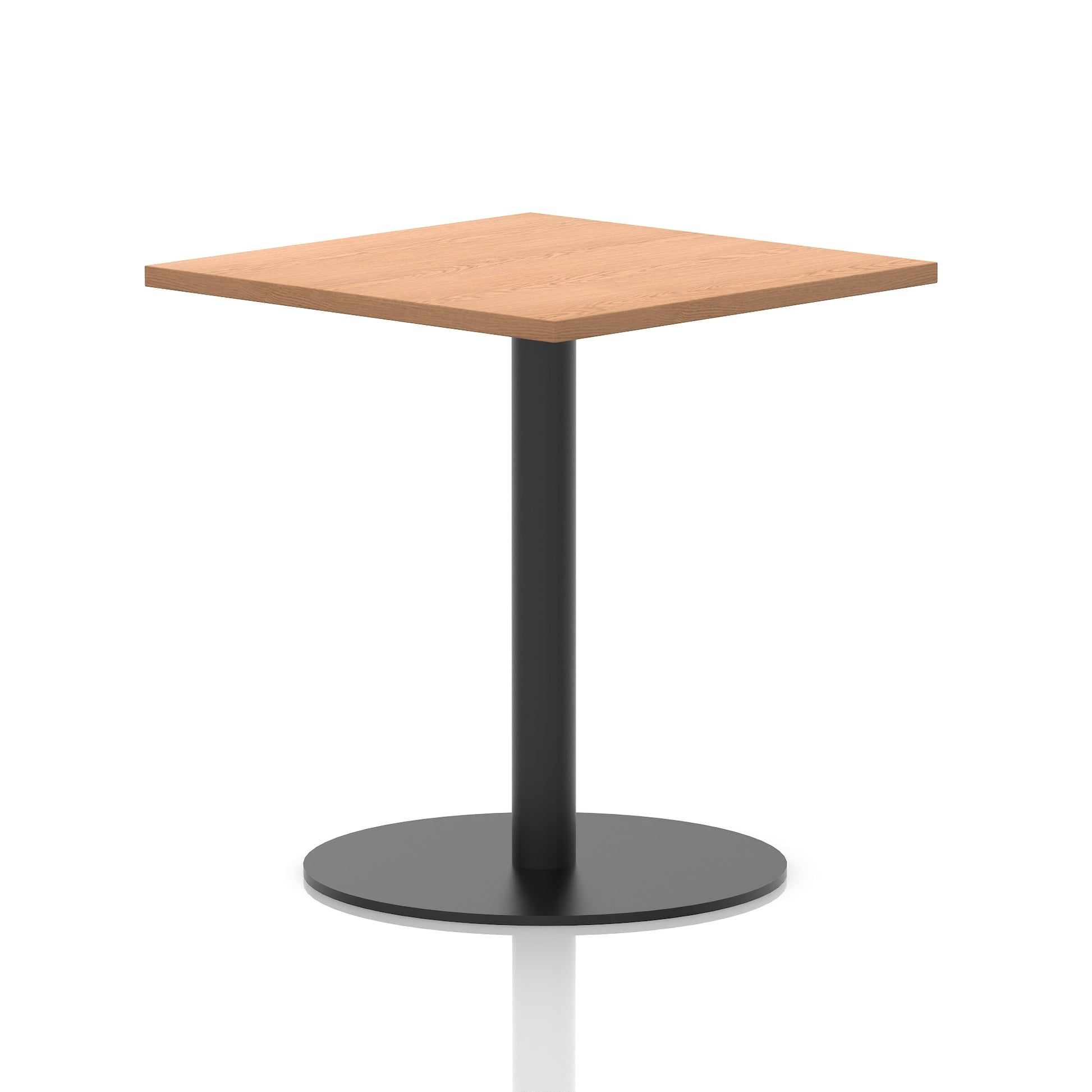 Italia Square Poseur Table Black Leg