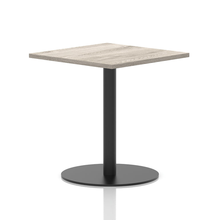 Italia Square Poseur Table Black Leg