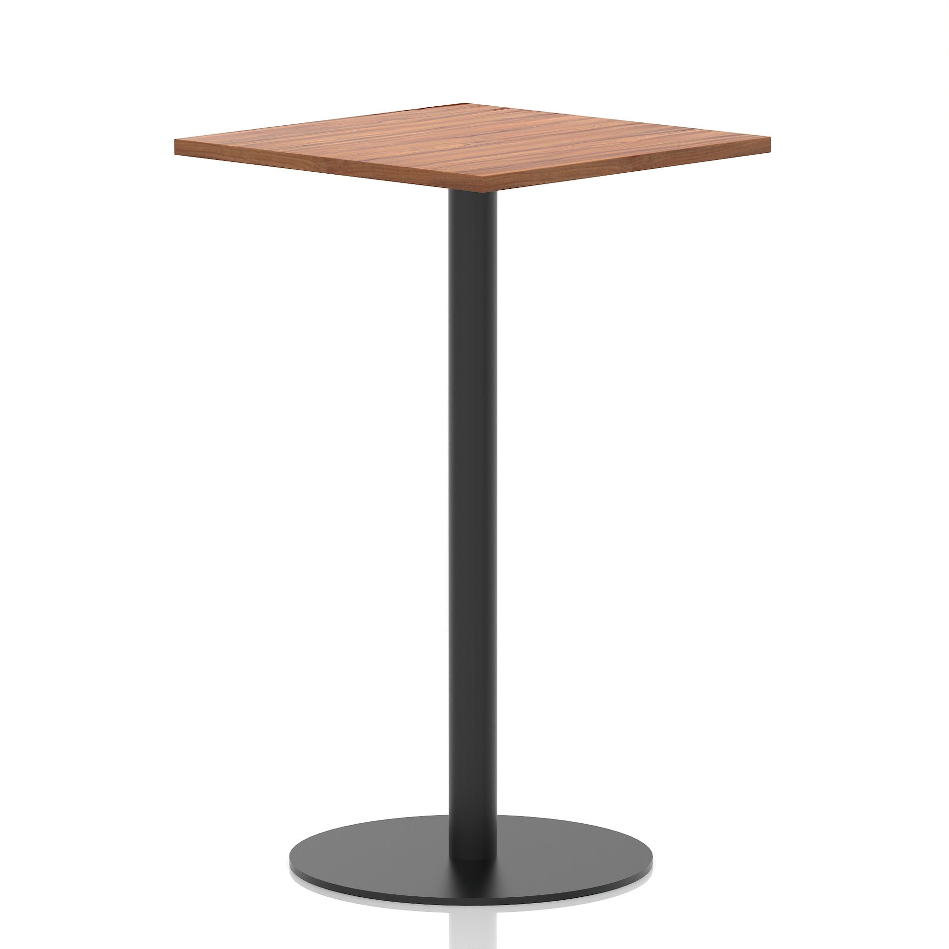 Italia Square Poseur Table Black Leg