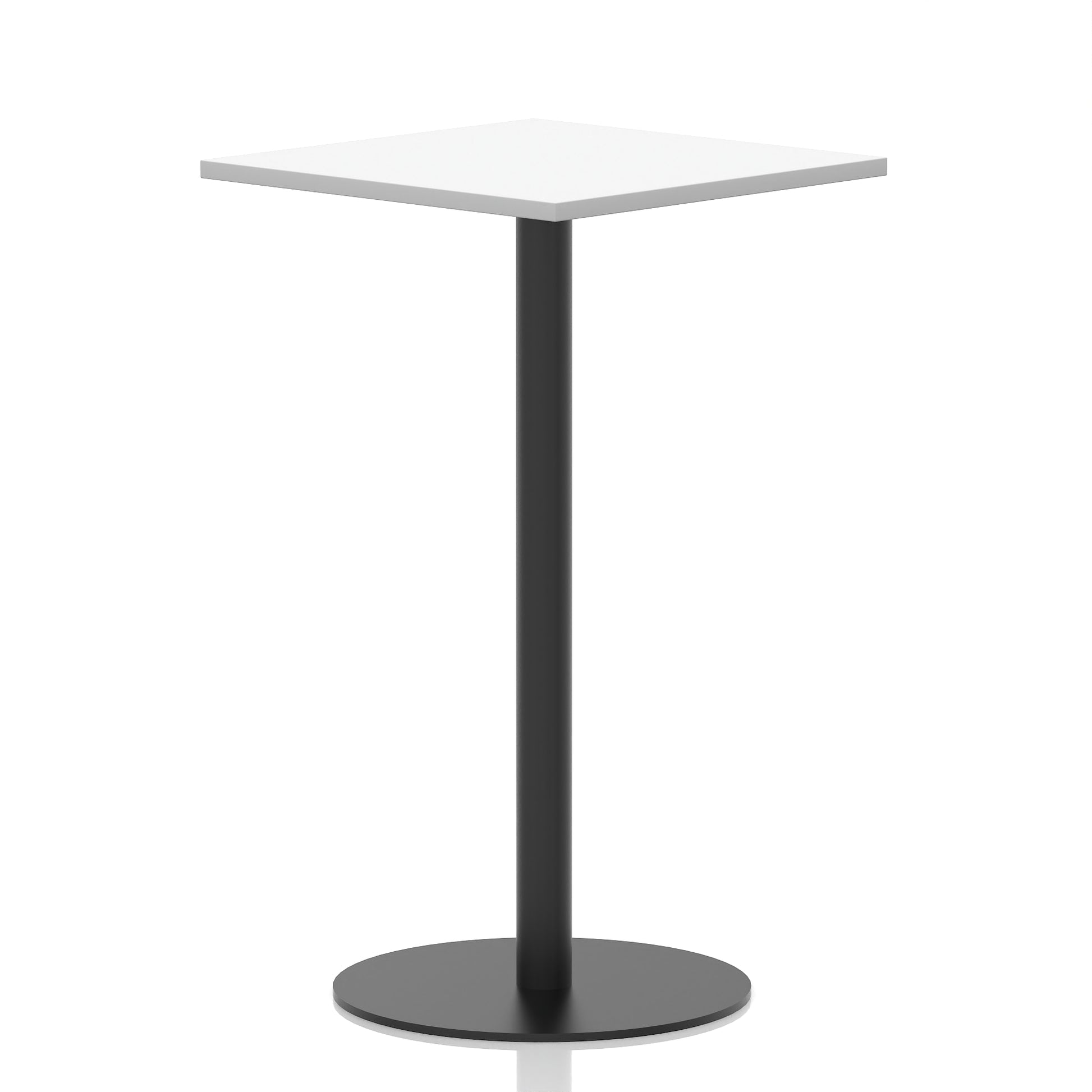 Italia Square Poseur Table Black Leg