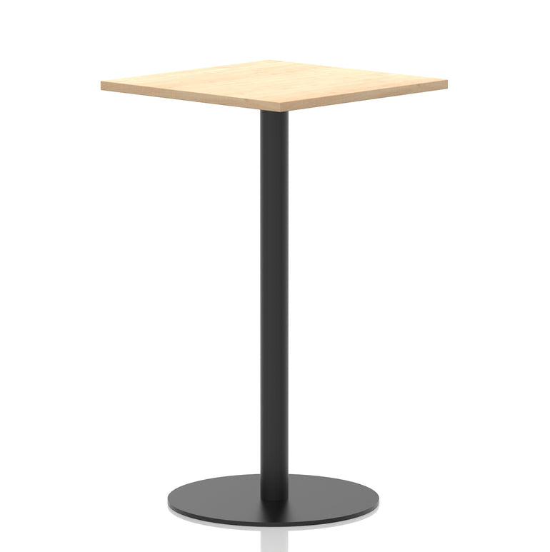 Italia Square Poseur Table Black Leg