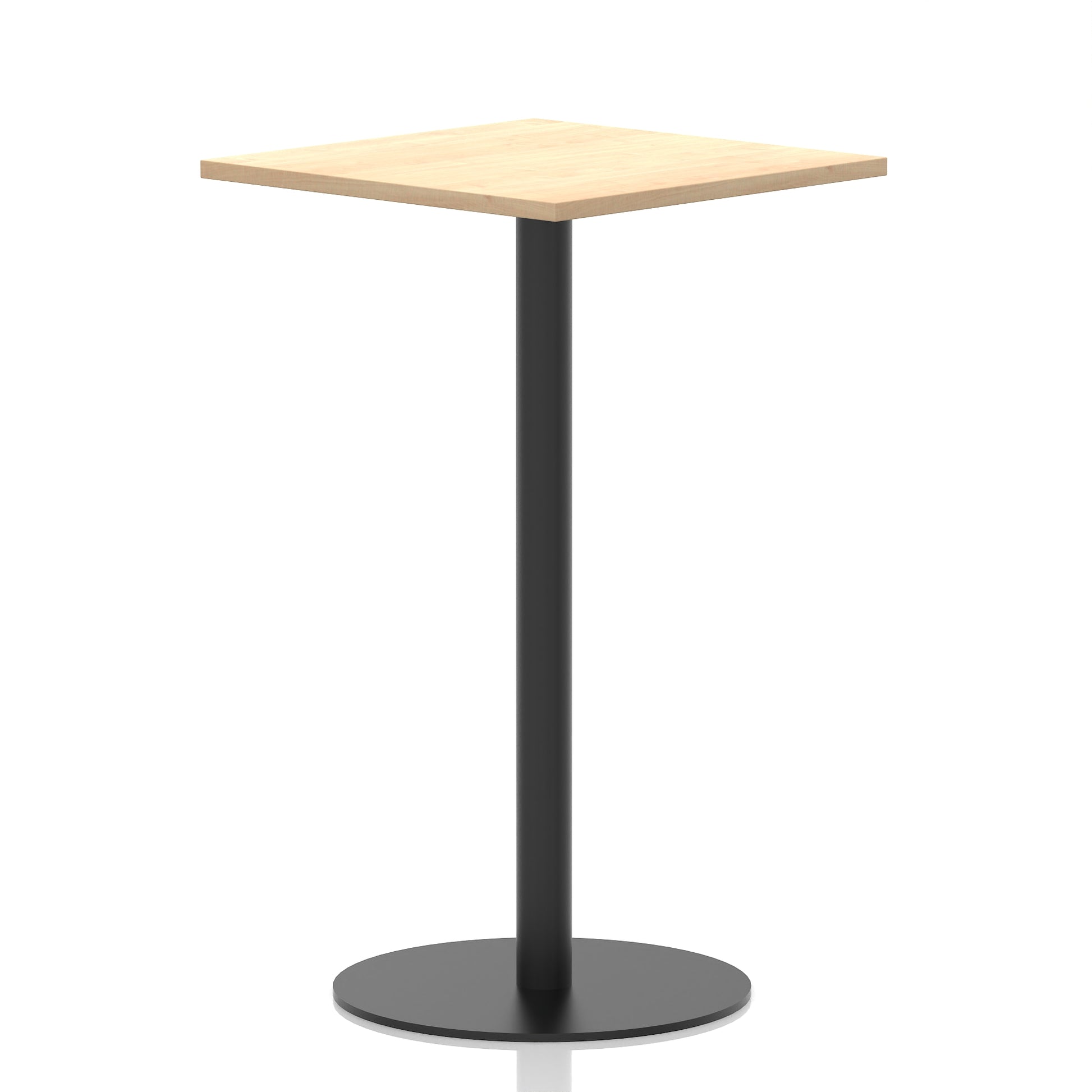 Italia Square Poseur Table Black Leg