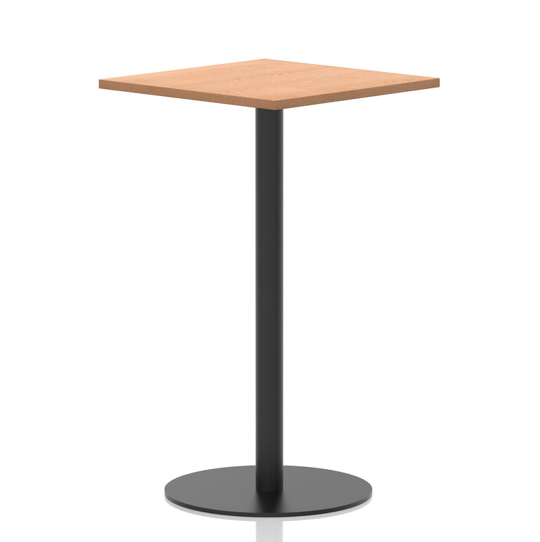 Italia Square Poseur Table Black Leg