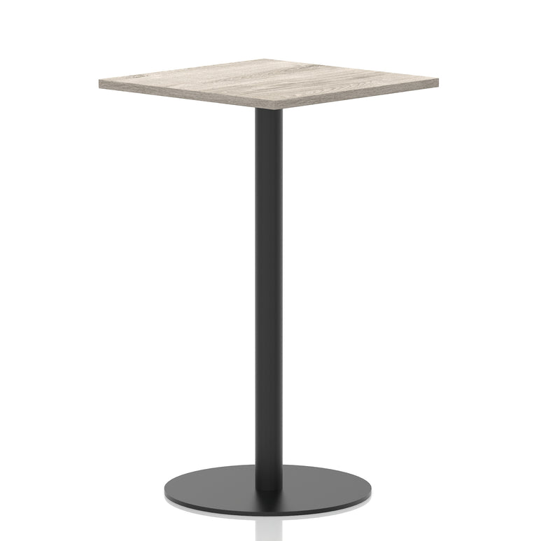Italia Square Poseur Table Black Leg
