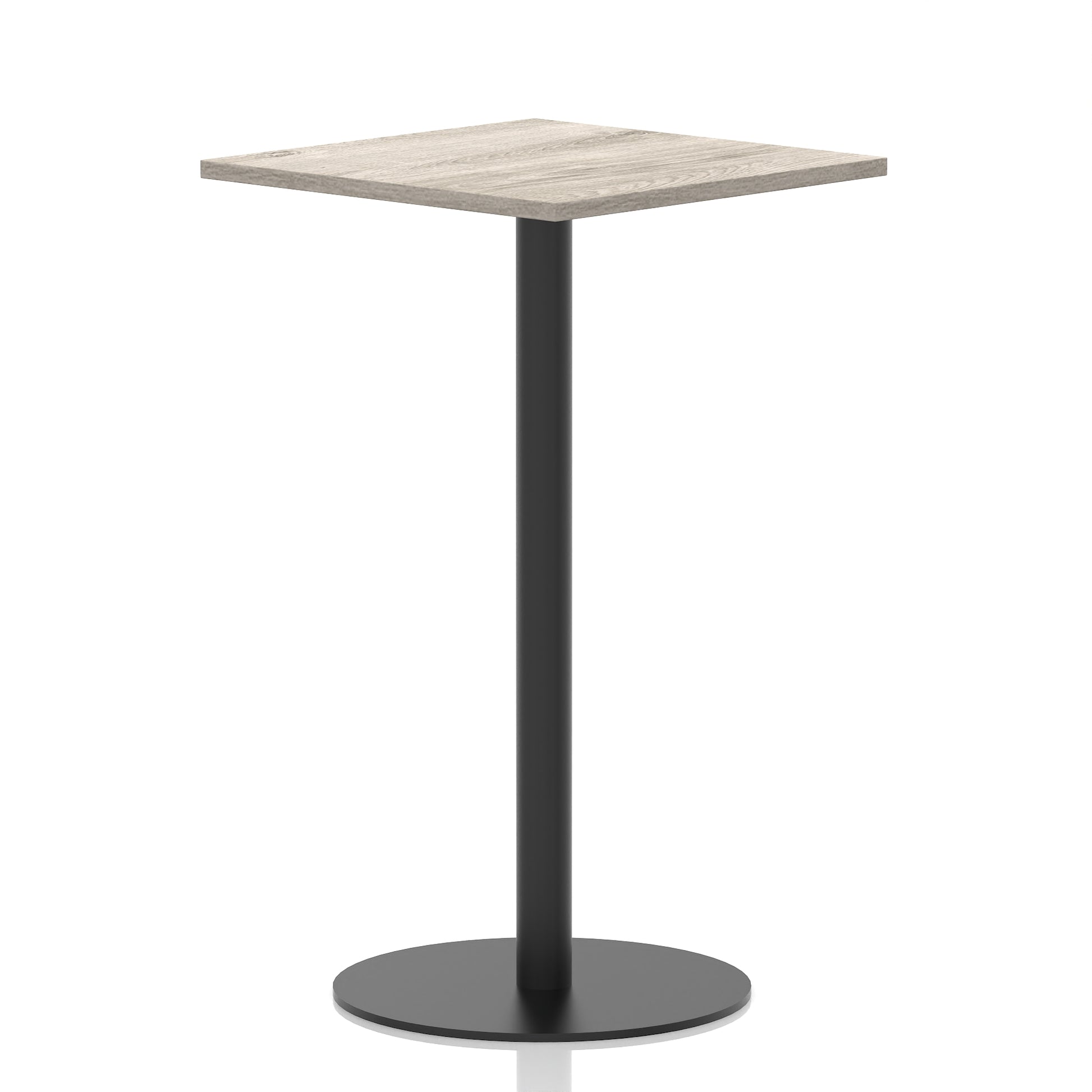 Italia Square Poseur Table Black Leg