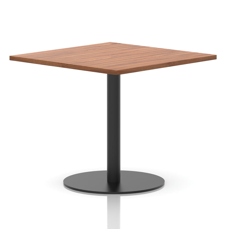 Italia Square Poseur Table Black Leg