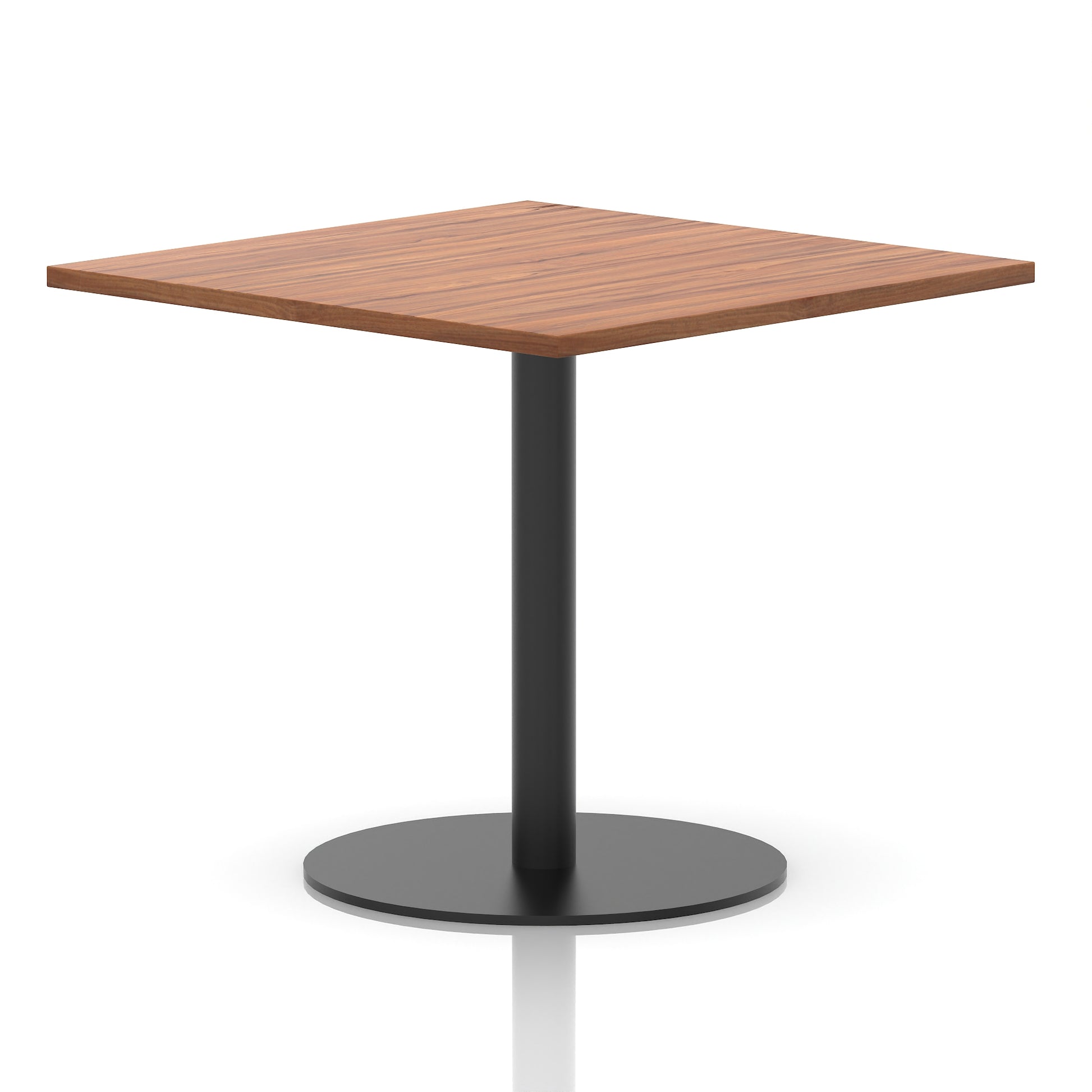 Italia Square Poseur Table Black Leg
