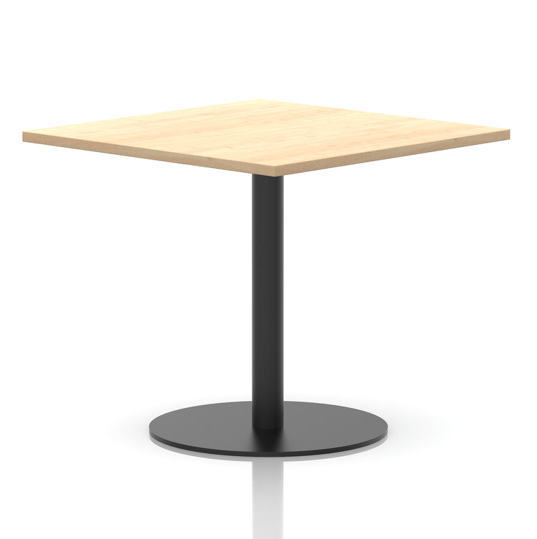 Italia Square Poseur Table Black Leg