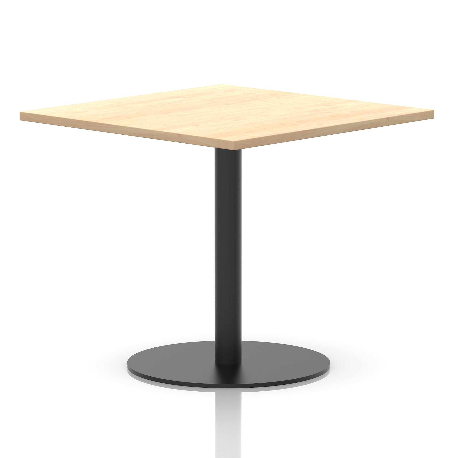 Italia Square Poseur Table Black Leg