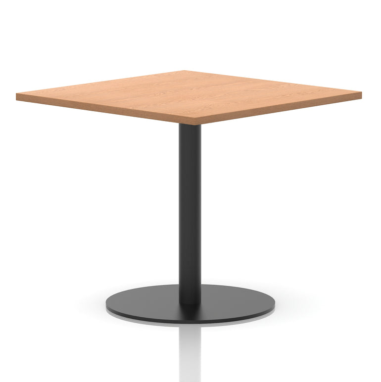 Italia Square Poseur Table Black Leg