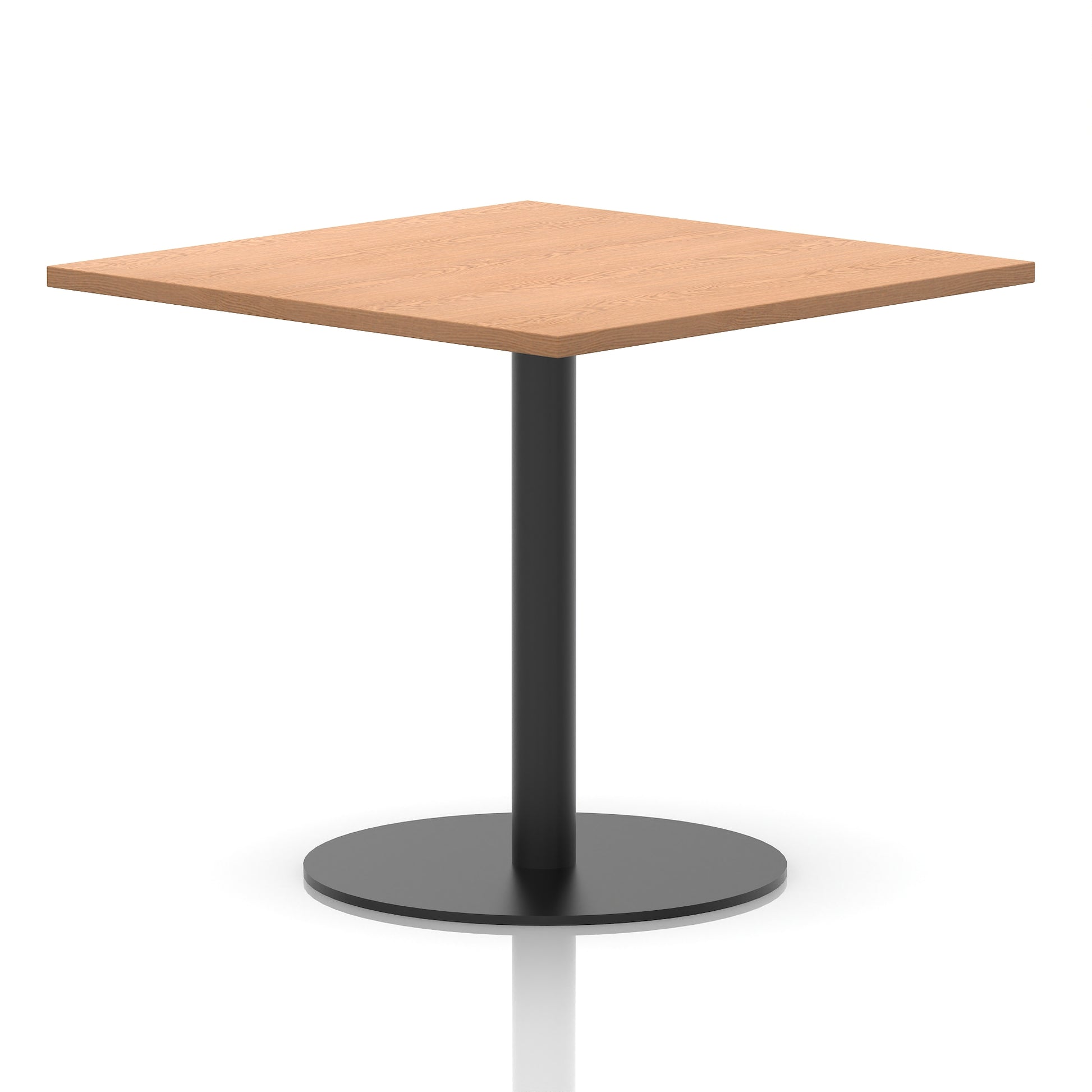 Italia Square Poseur Table Black Leg