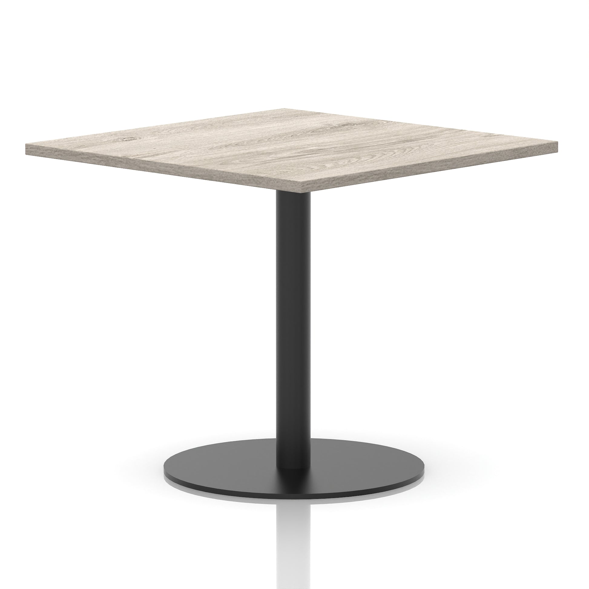 Italia Square Poseur Table Black Leg