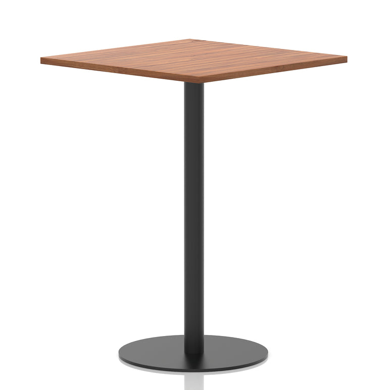 Italia Square Poseur Table Black Leg