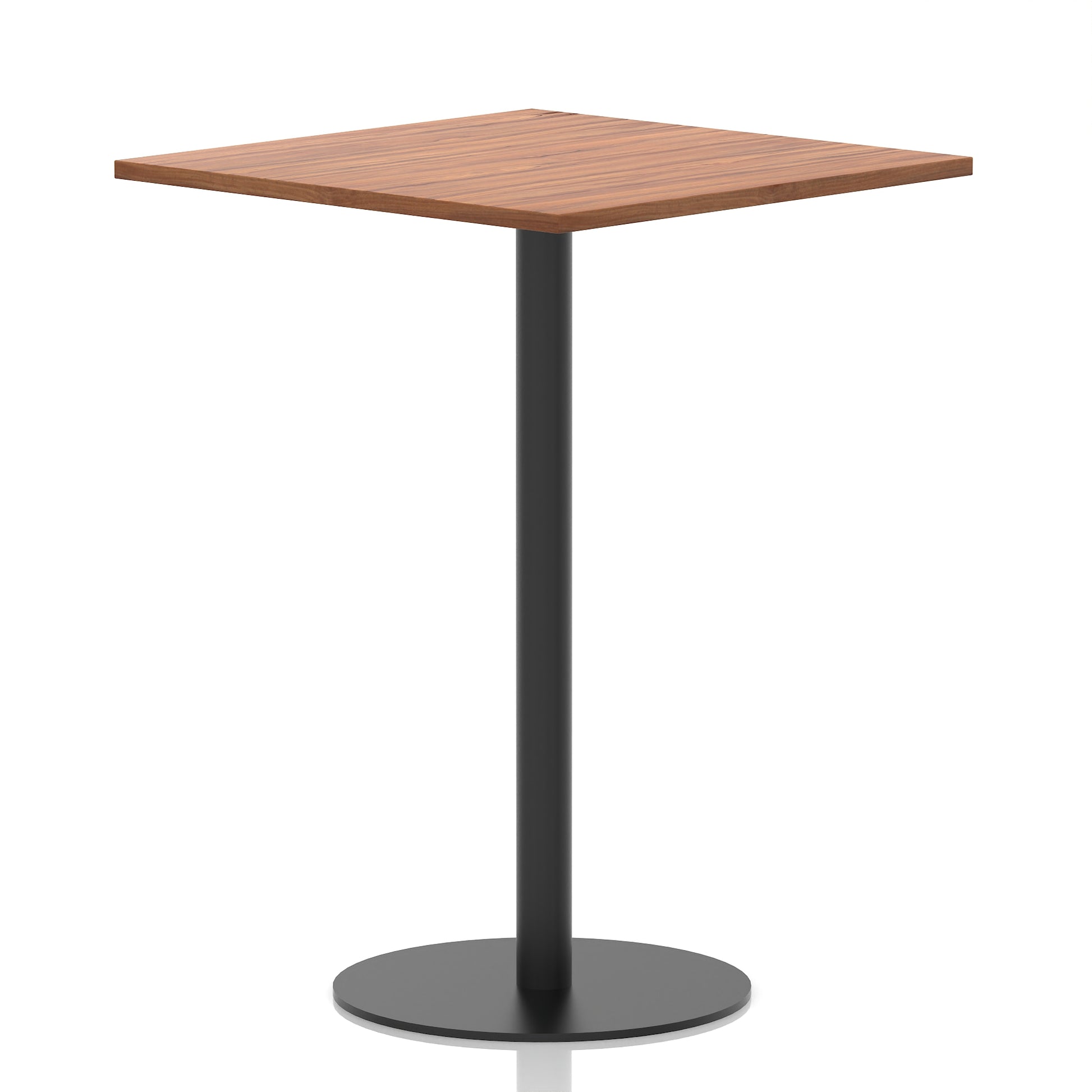 Italia Square Poseur Table Black Leg