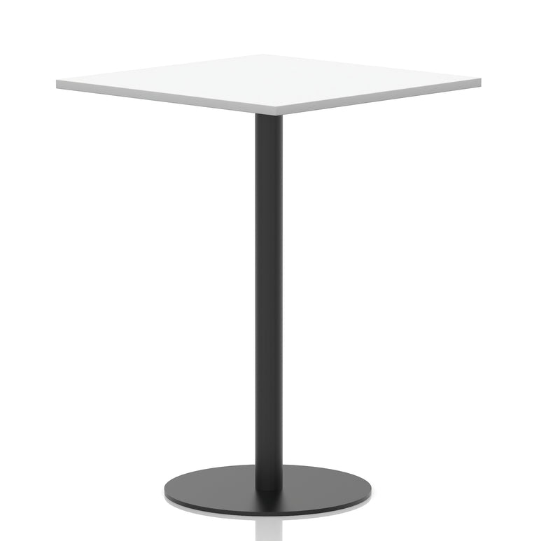 Italia Square Poseur Table Black Leg