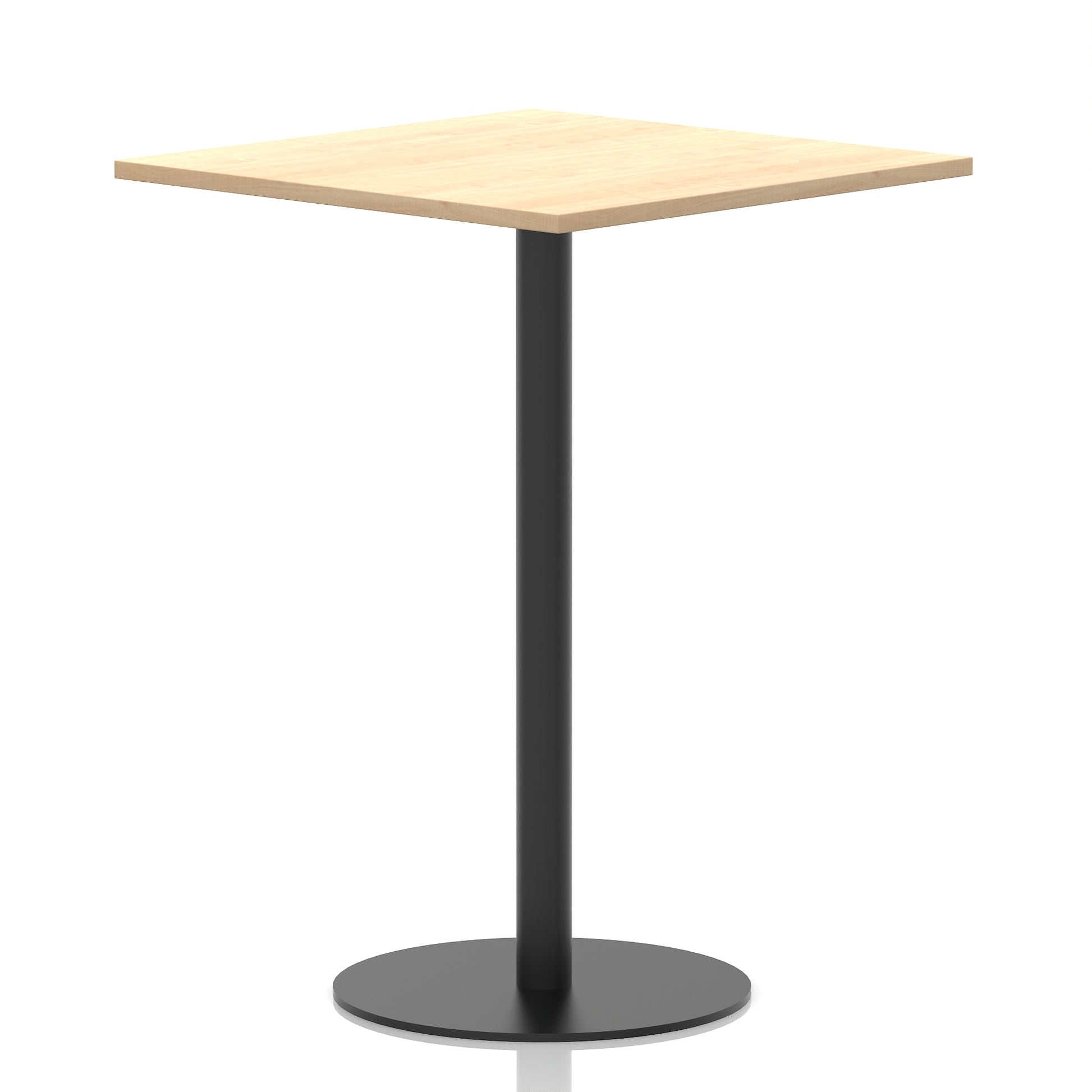 Italia Square Poseur Table Black Leg