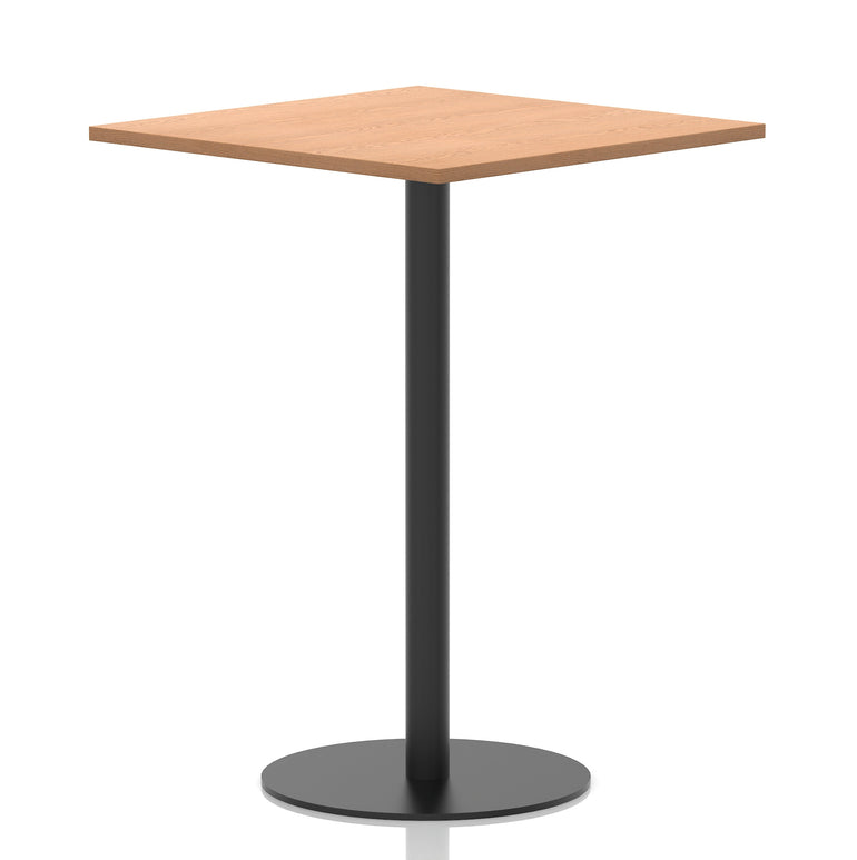 Italia Square Poseur Table Black Leg