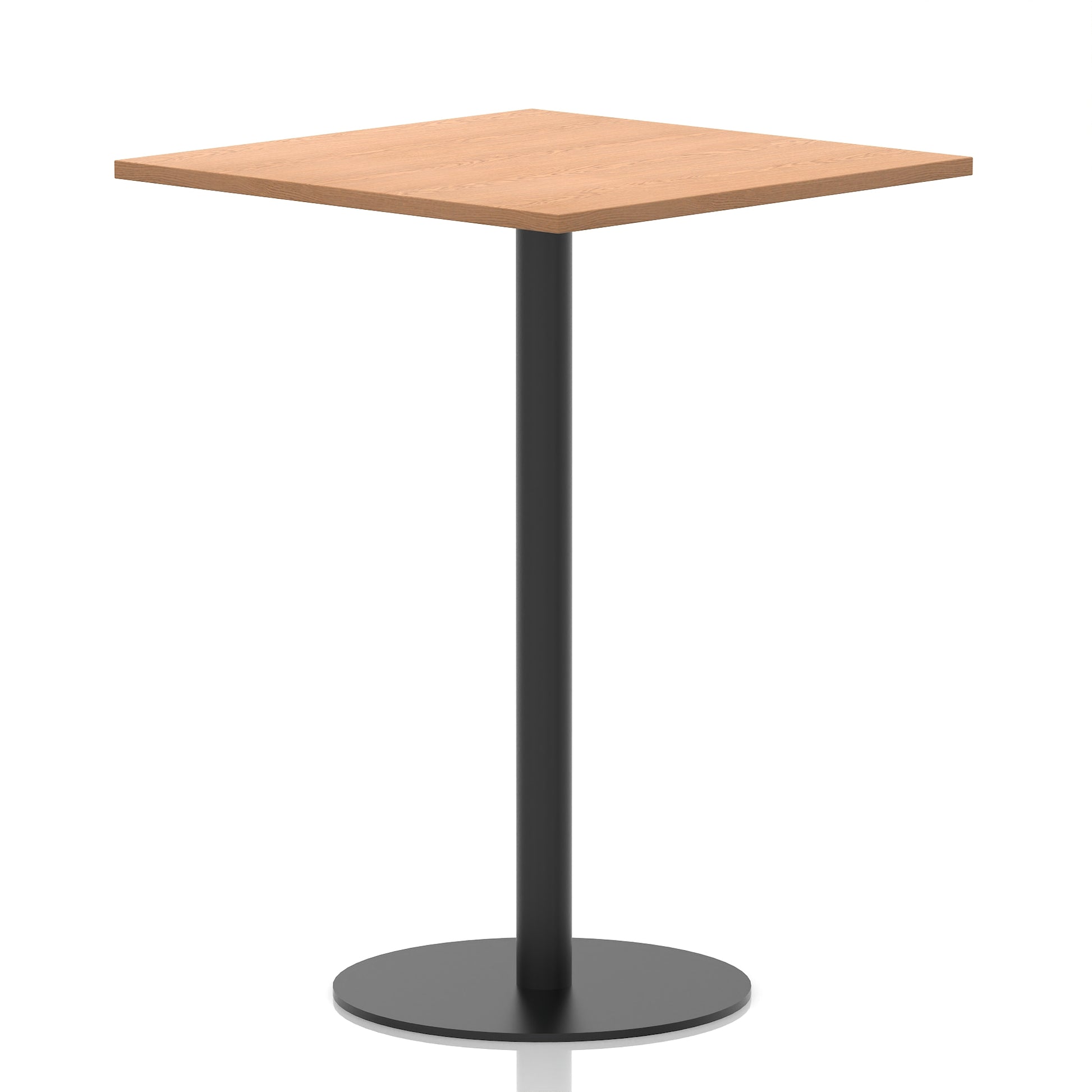 Italia Square Poseur Table Black Leg