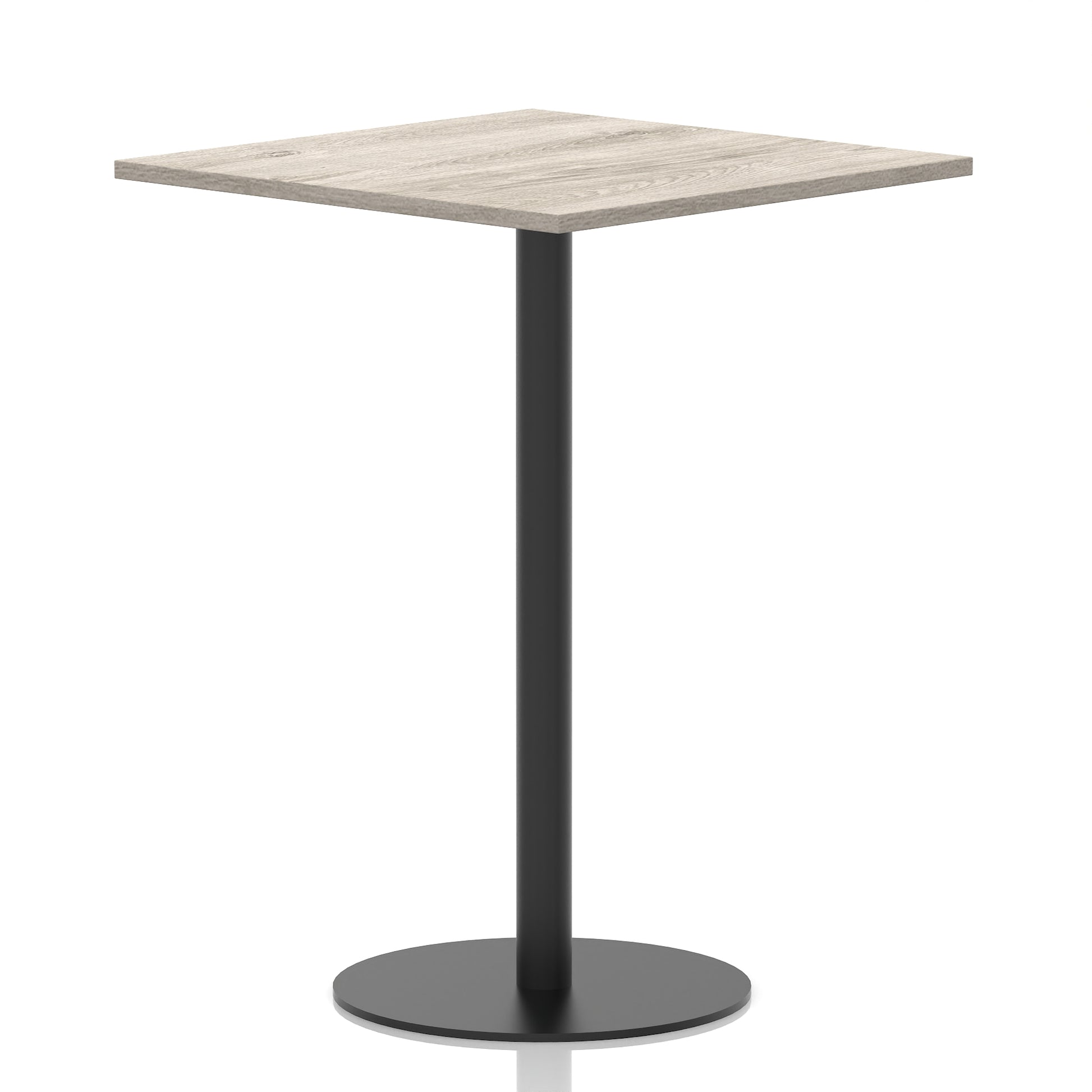 Italia Square Poseur Table Black Leg