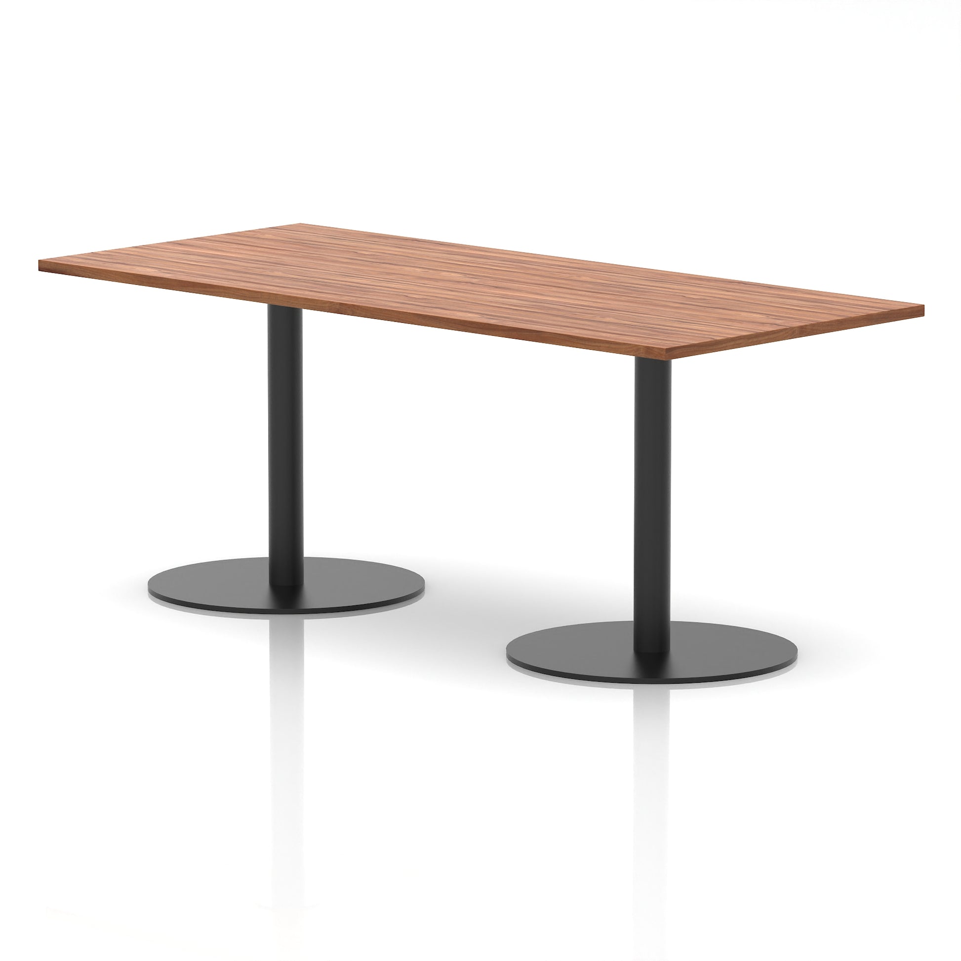 Italia Rectangular Poseur Table Black Leg