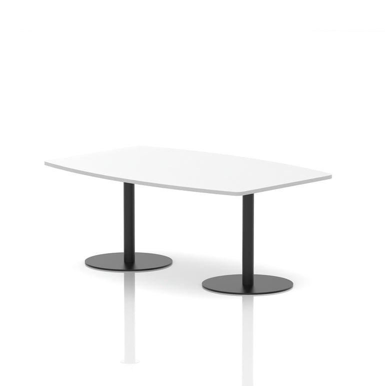 Italia High Gloss Boardroom Table Black Leg
