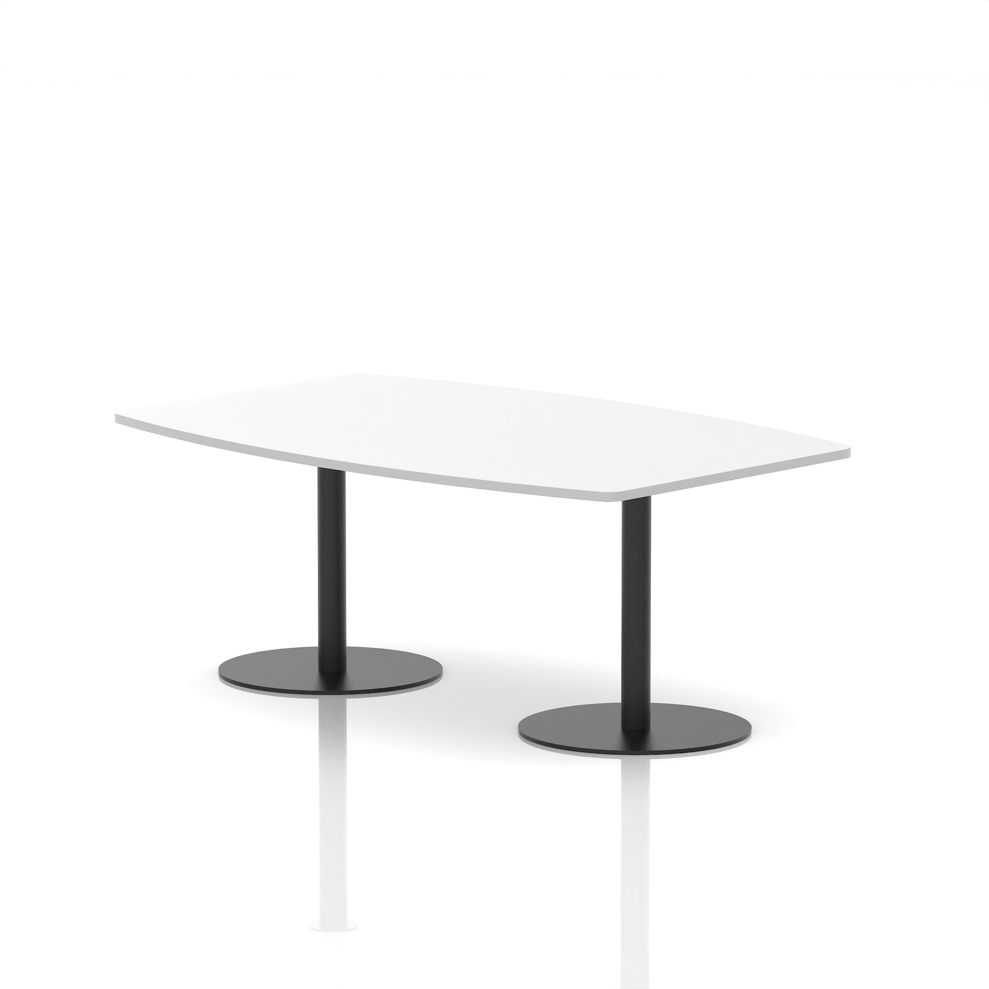 Italia High Gloss Boardroom Table Black Leg