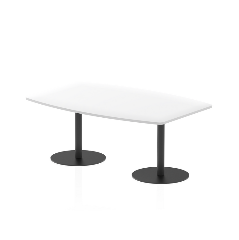Italia High Gloss Boardroom Table Black Leg