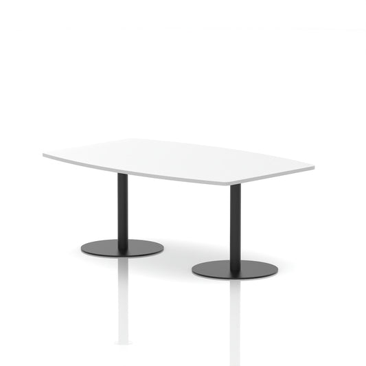 Italia High Gloss Boardroom Table Black Leg