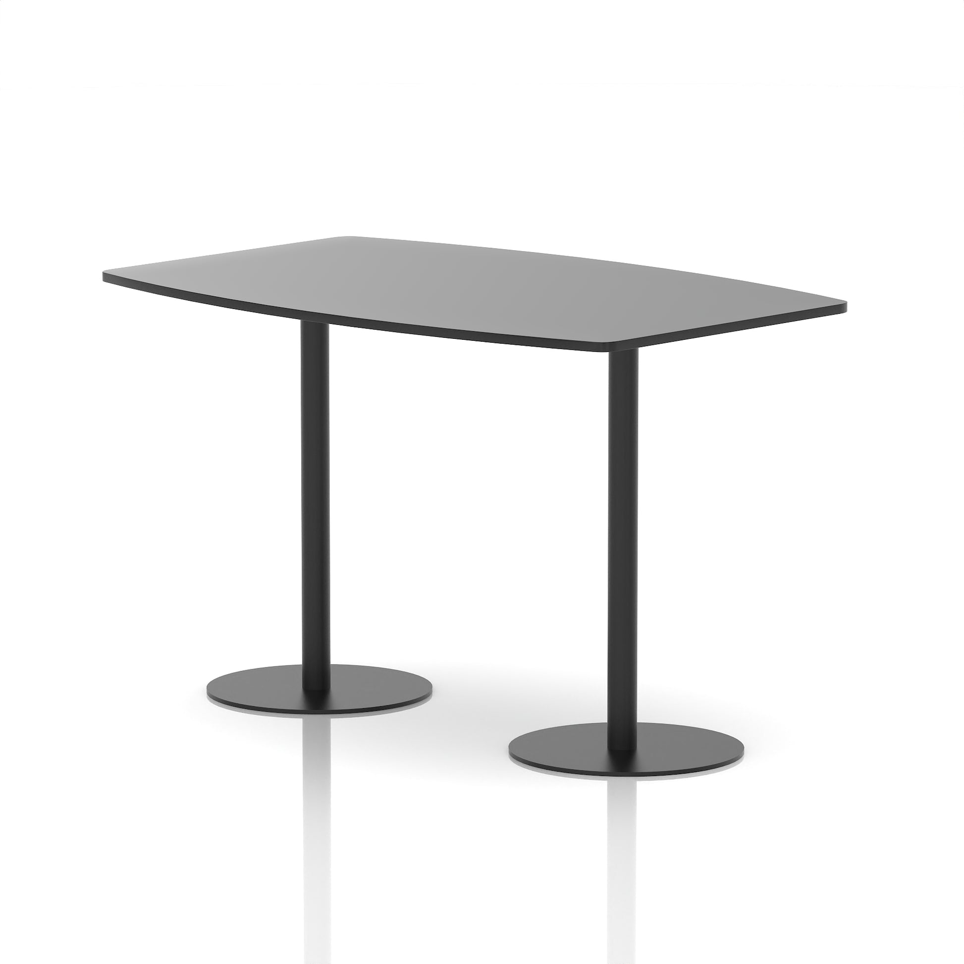 Italia High Gloss Boardroom Table Black Leg