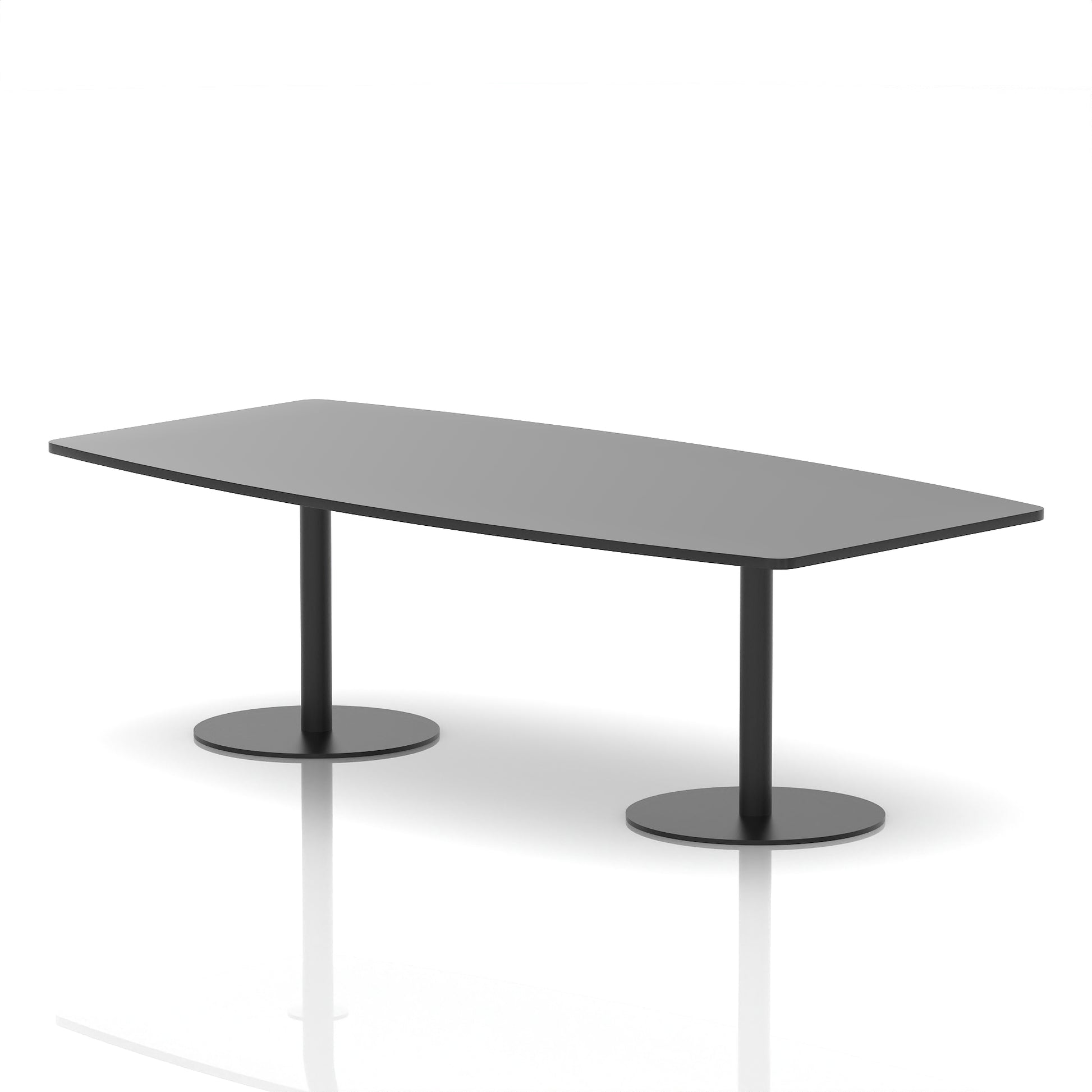Italia High Gloss Boardroom Table Black Leg