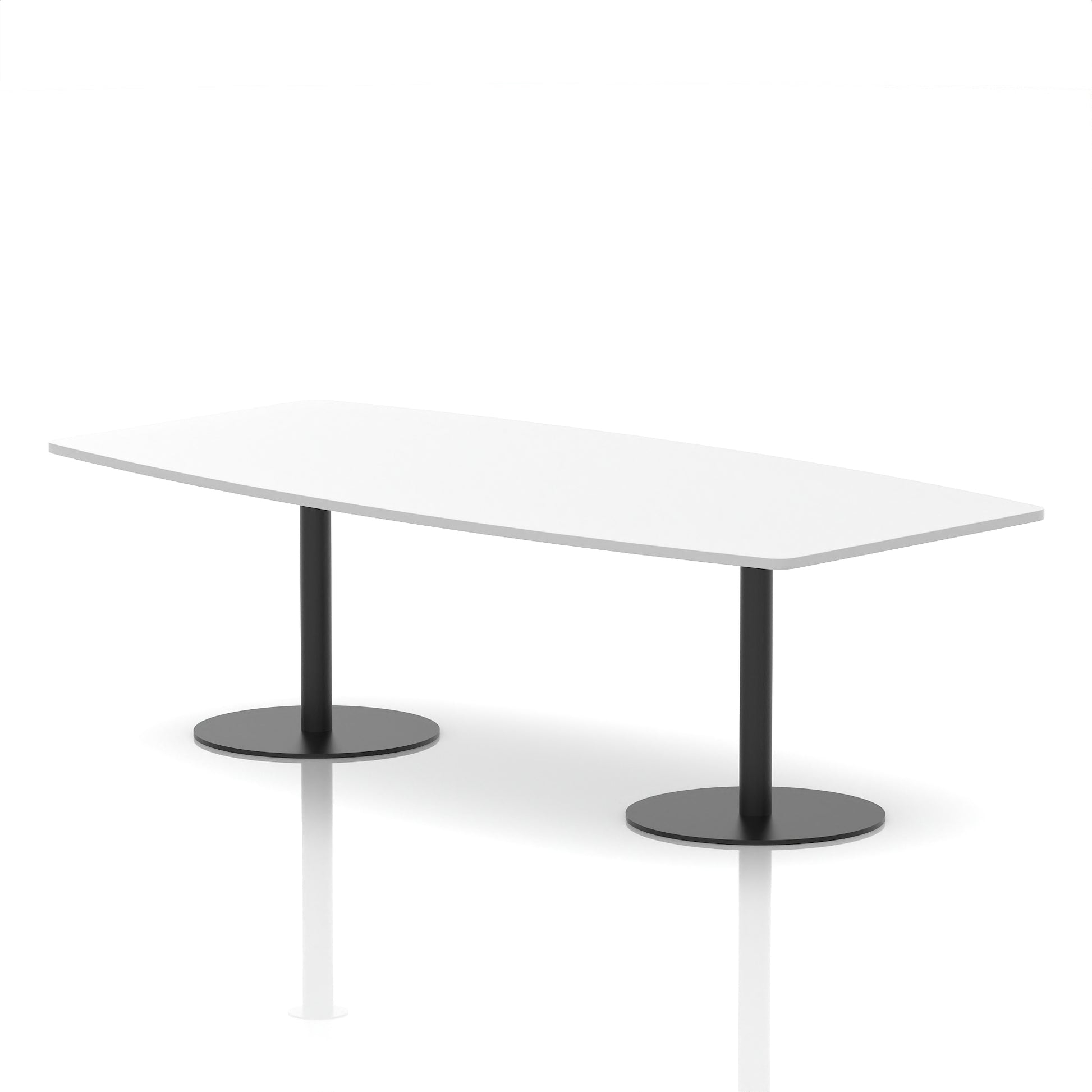 Italia High Gloss Boardroom Table Black Leg