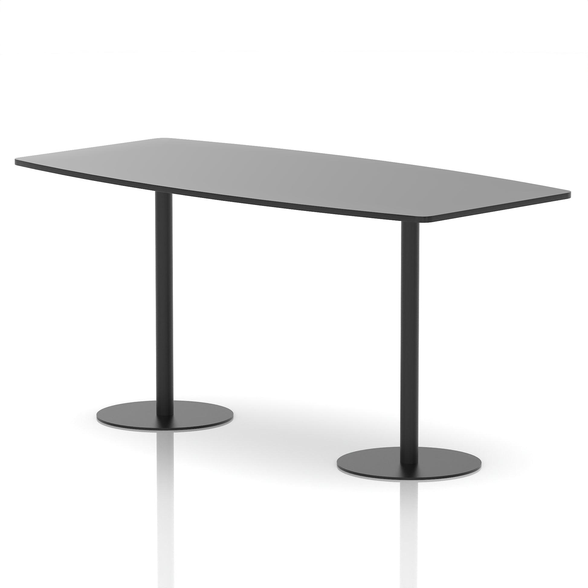 Italia High Gloss Boardroom Table Black Leg