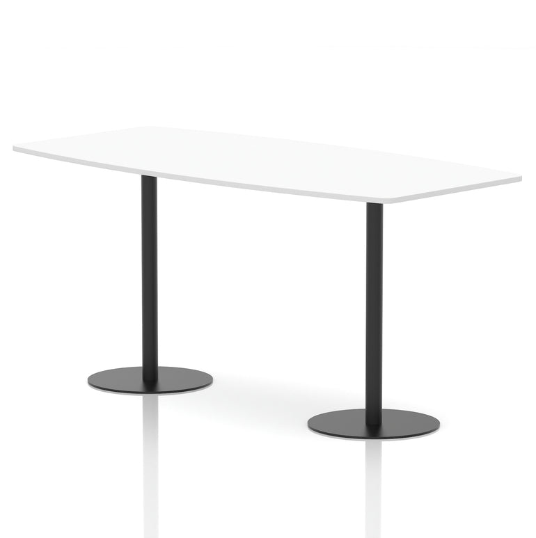 Italia High Gloss Boardroom Table Black Leg