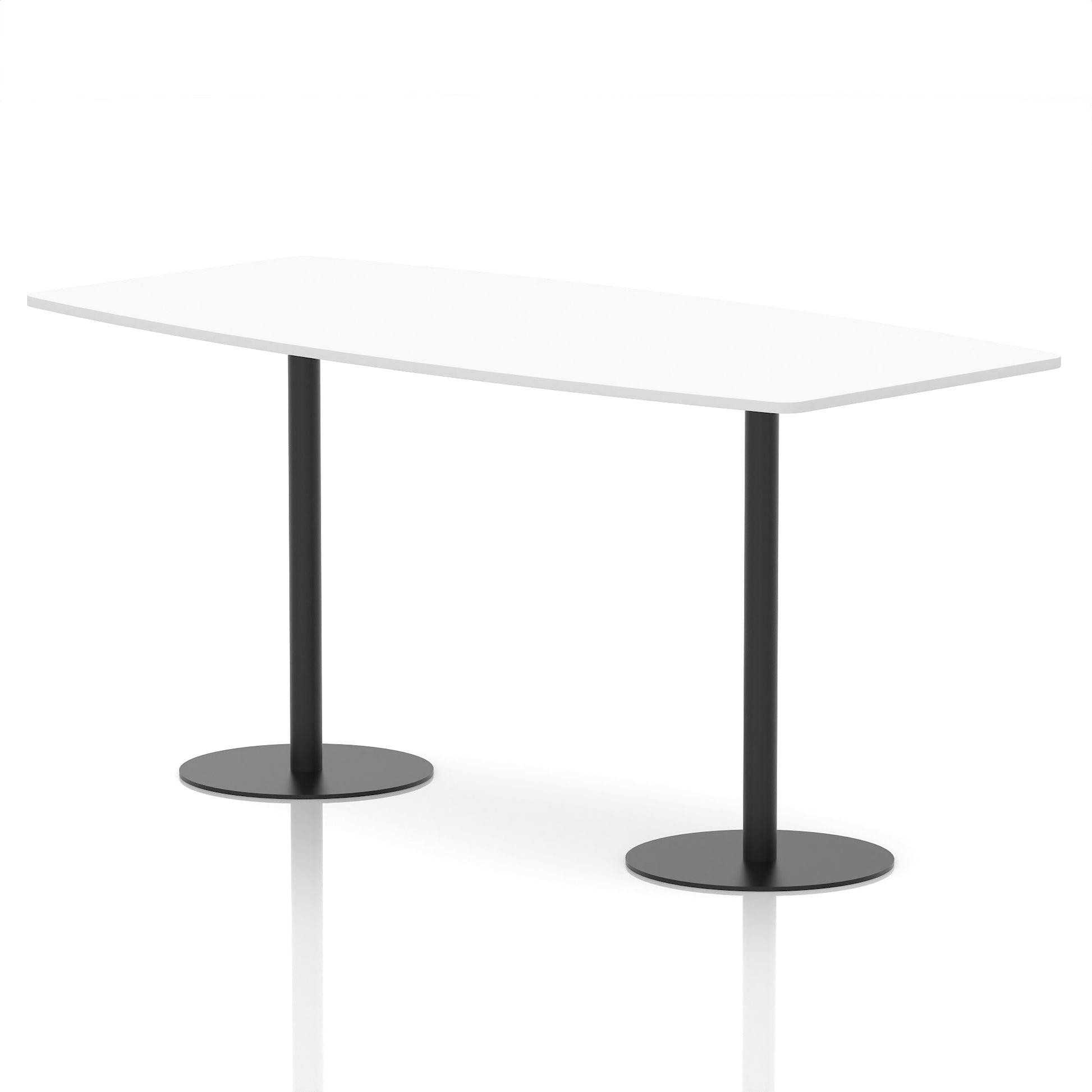 Italia High Gloss Boardroom Table Black Leg