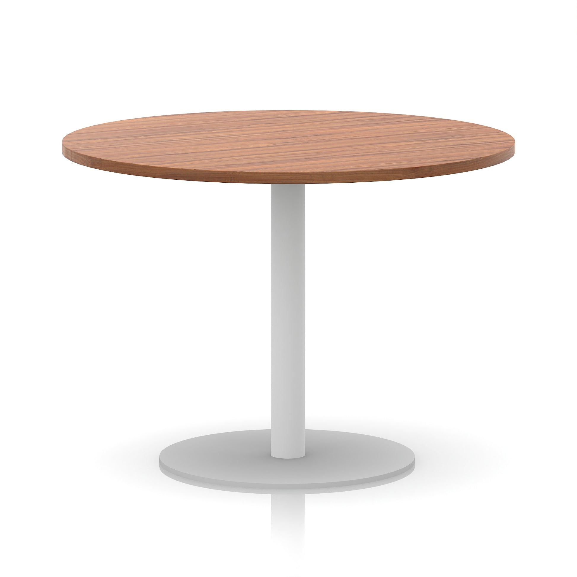 Italia Round Poseur Table White Leg