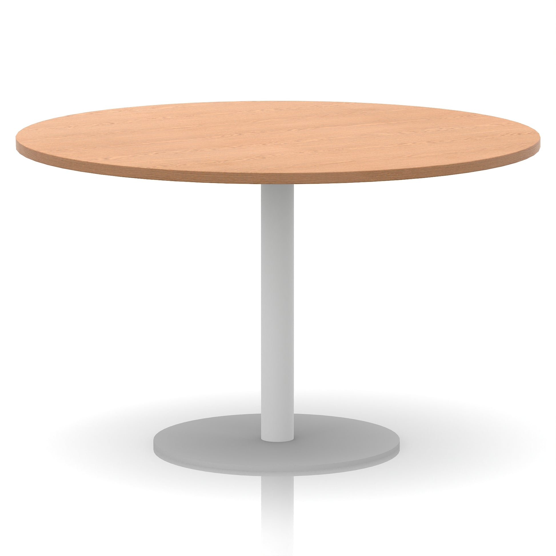 Italia Round Poseur Table White Leg
