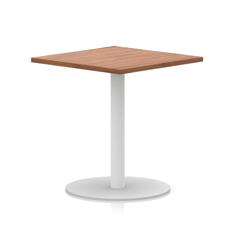 Italia Square Poseur Table White Leg