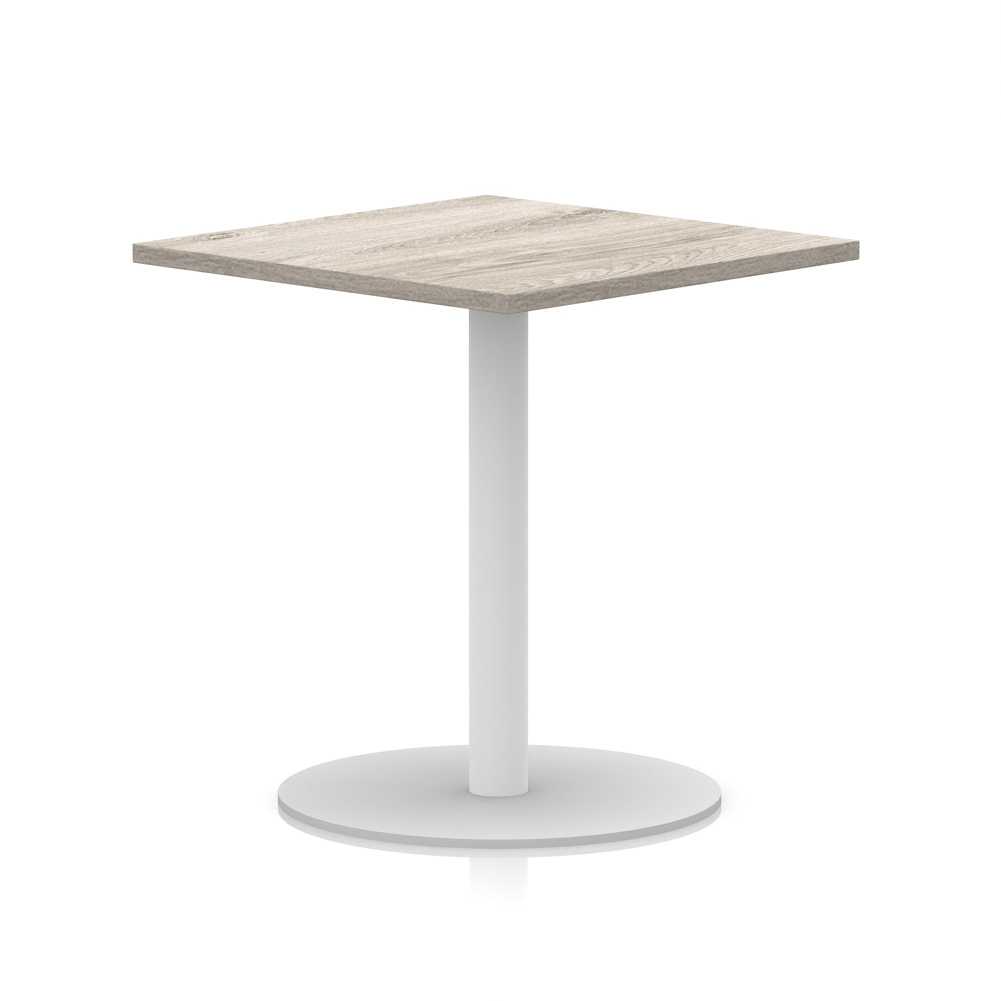 Italia Square Poseur Table White Leg