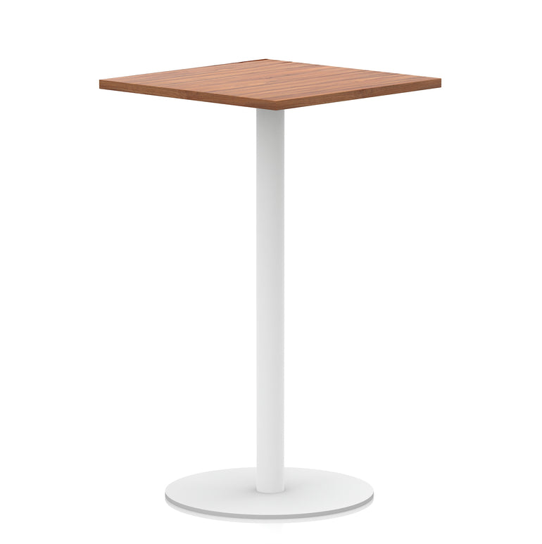 Italia Square Poseur Table White Leg