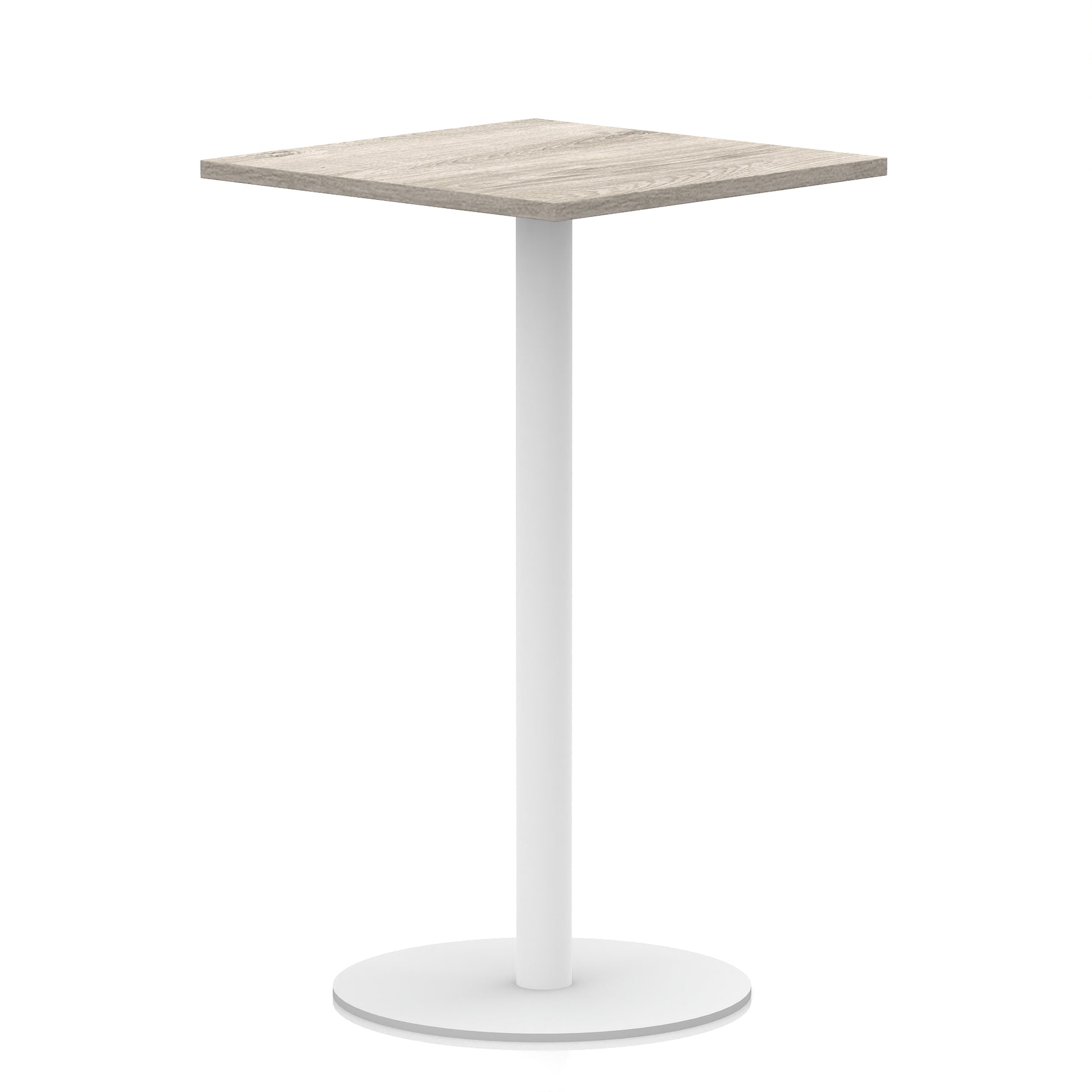 Italia Square Poseur Table White Leg