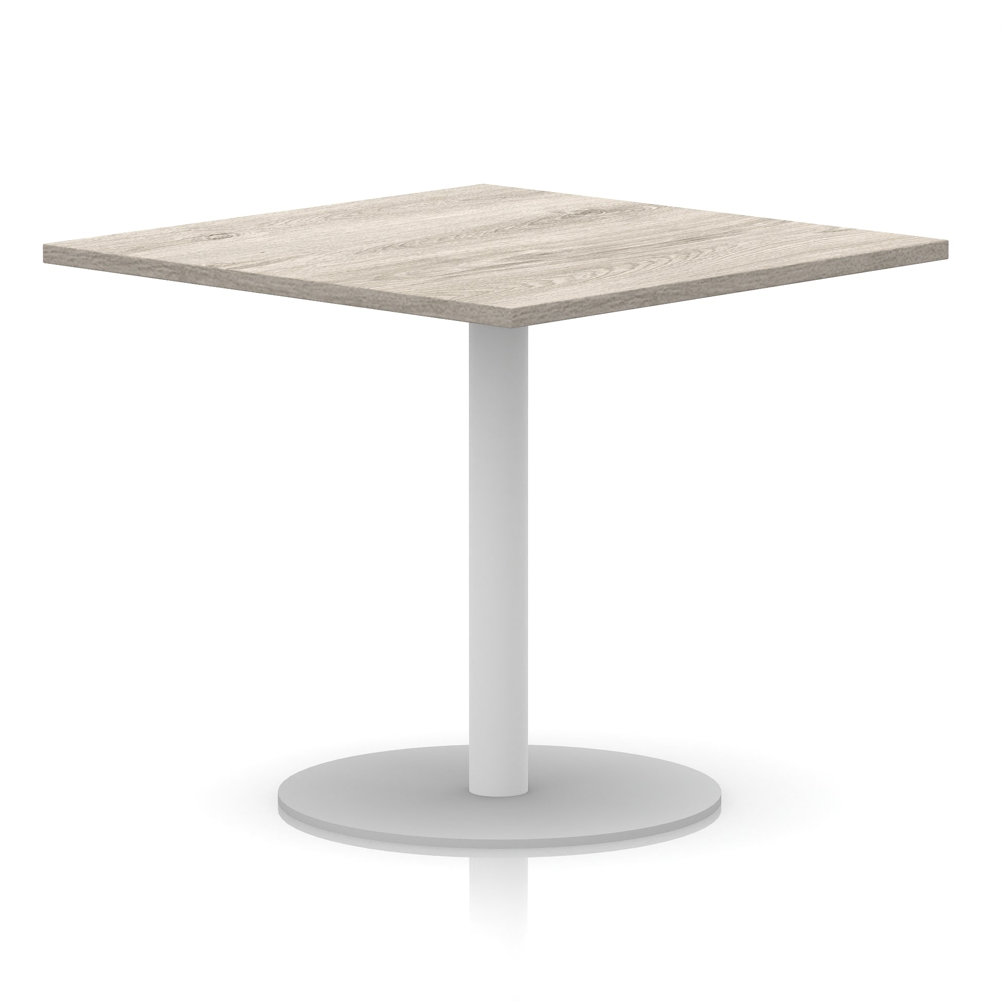 Italia Square Poseur Table White Leg
