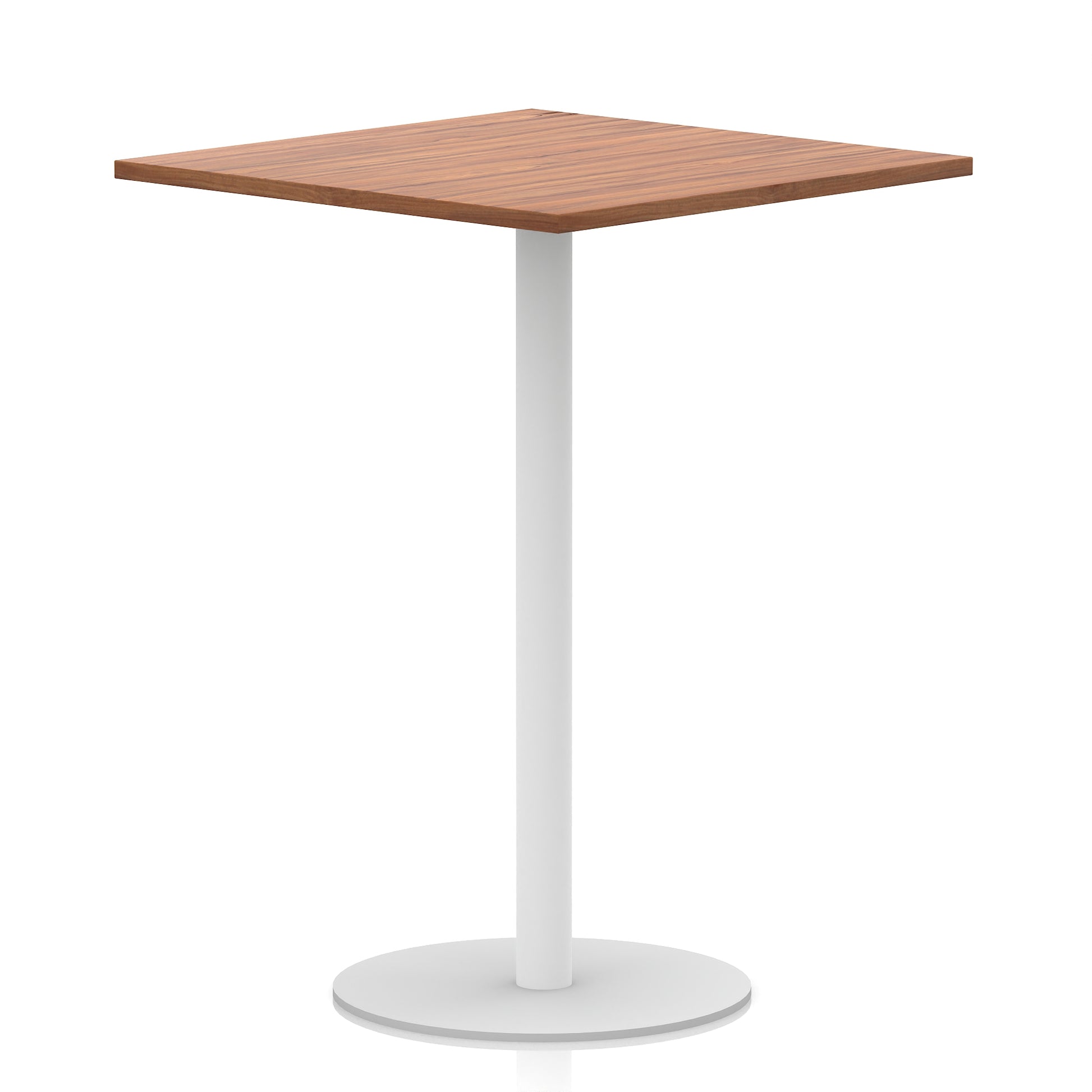 Italia Square Poseur Table White Leg
