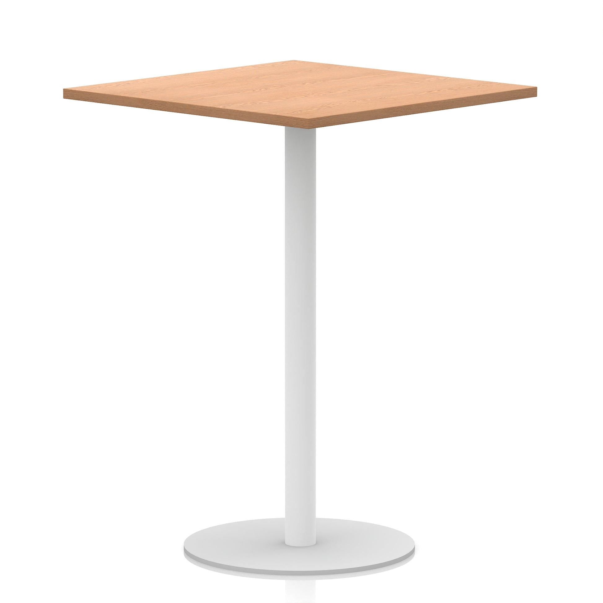 Italia Square Poseur Table White Leg