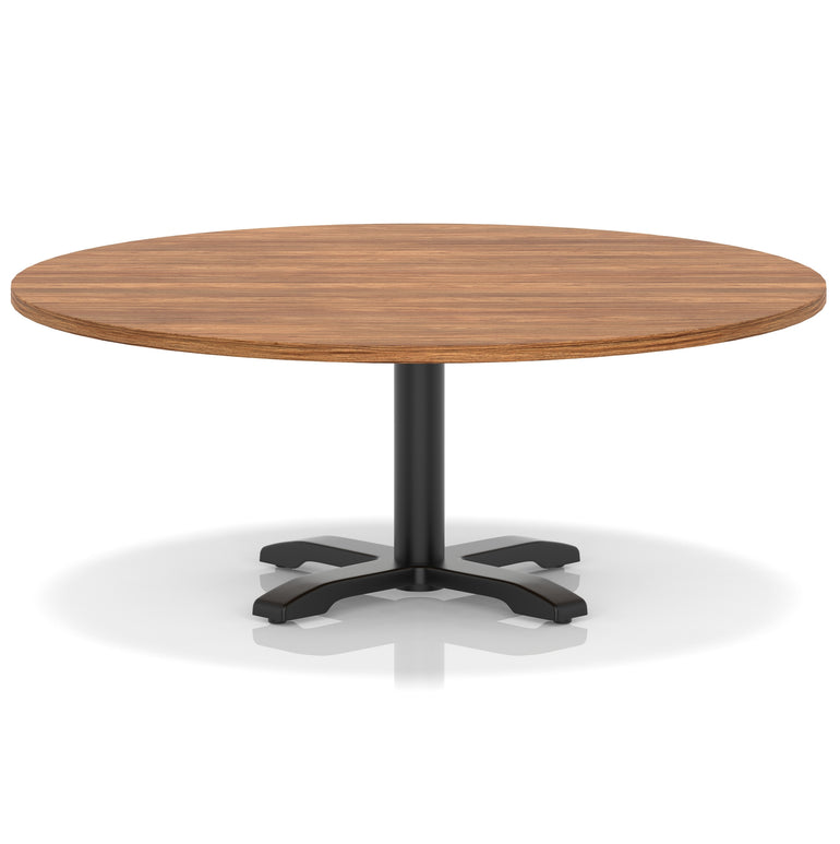 Italia Round Coffee Table With Cross Base