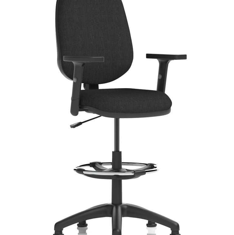 Eclipse Plus I Medium Back Task Operator Office Chair with Hi Rise Draughtsman Kit