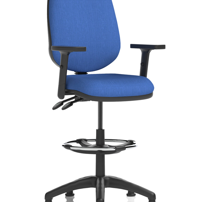 Eclipse Plus II Task Operator Office Chair with Hi Rise Draughtsman Kit