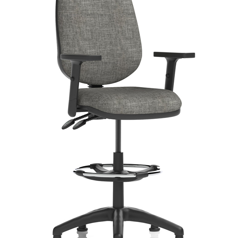 Eclipse Plus II Task Operator Office Chair with Hi Rise Draughtsman Kit