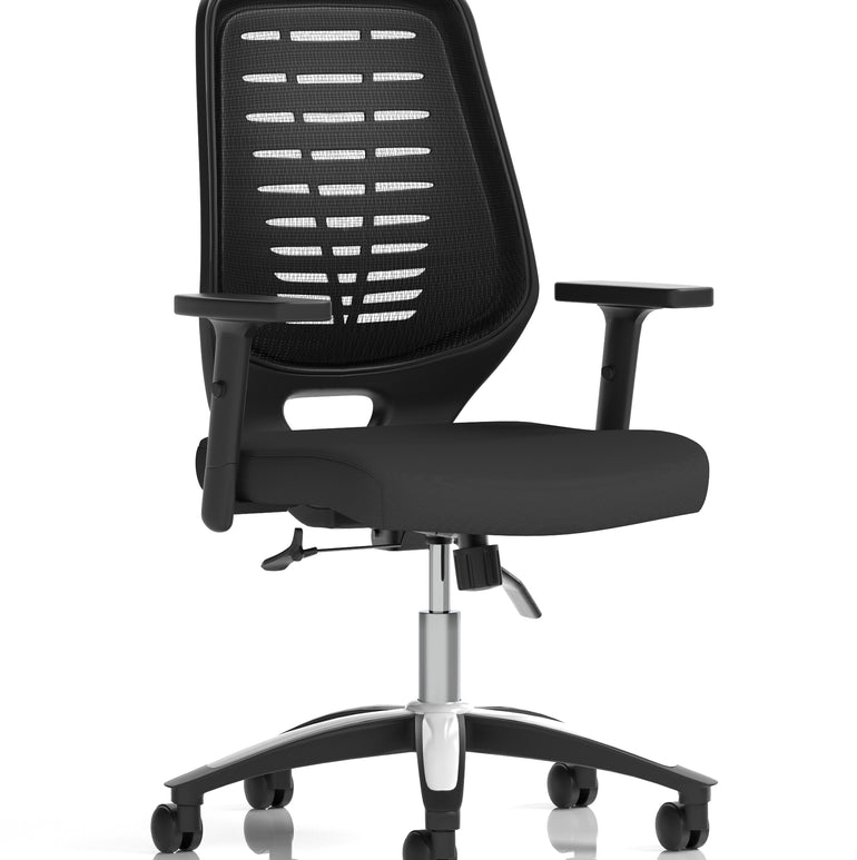 Relay Medium Mesh Back Task Operator Office Chair with Arms