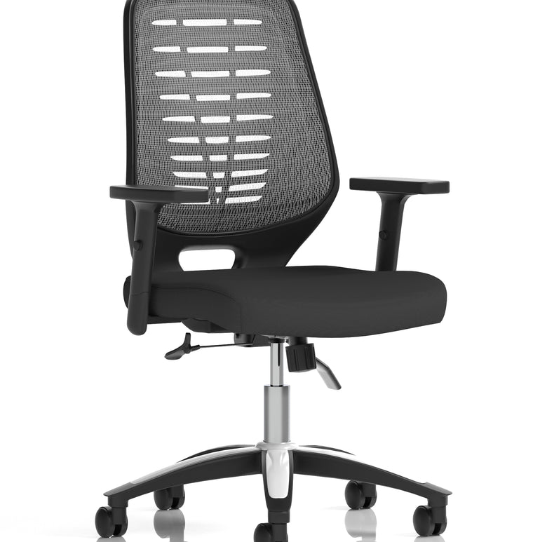 Relay Medium Mesh Back Task Operator Office Chair with Arms